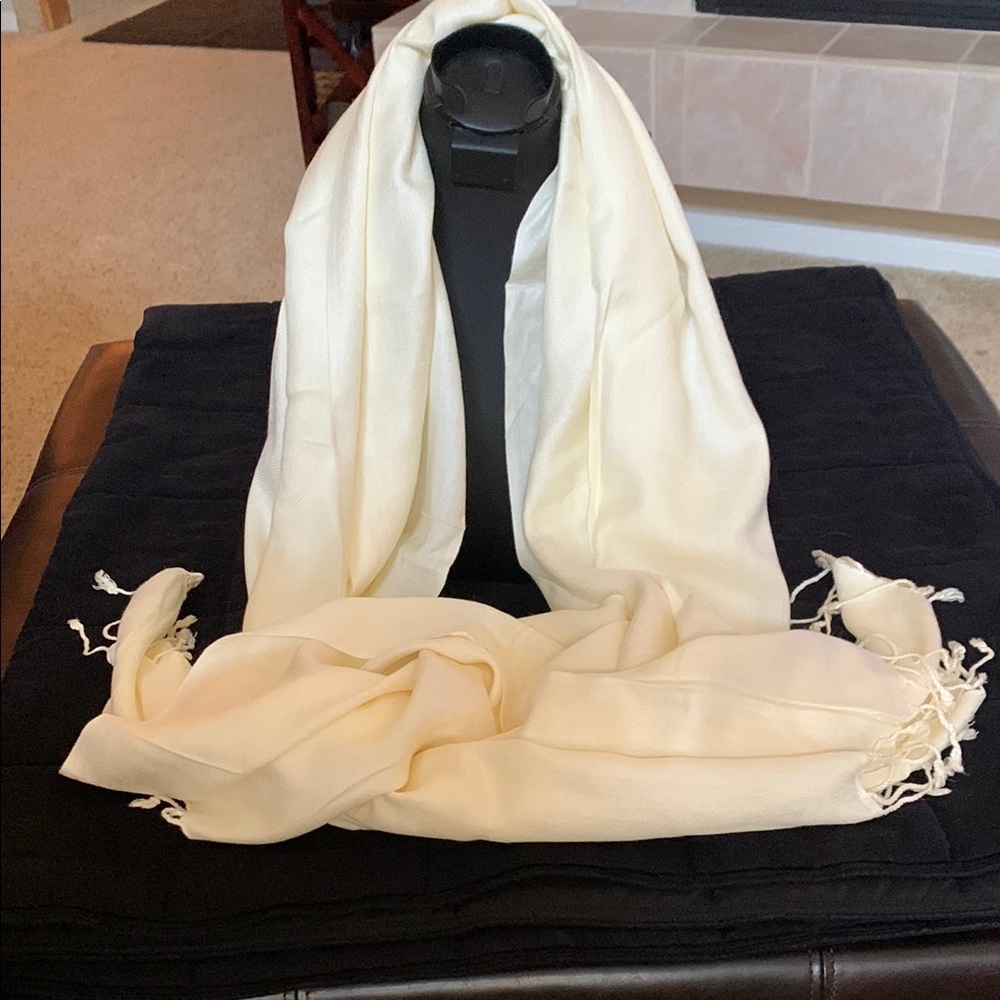 Pashmina Shawl - Cream